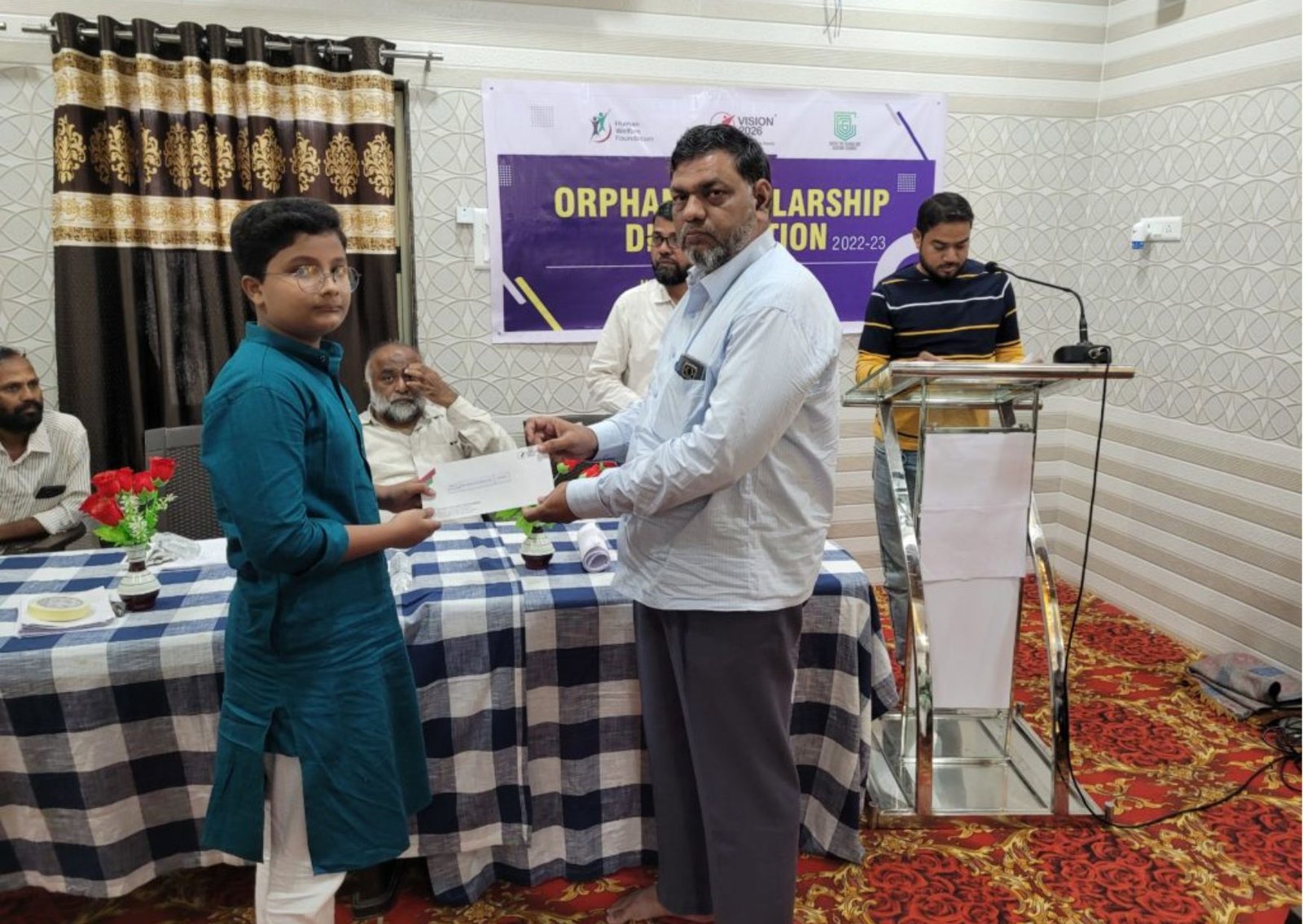 Orphan Scholarship distribution in Raipur, Chhattisgarh