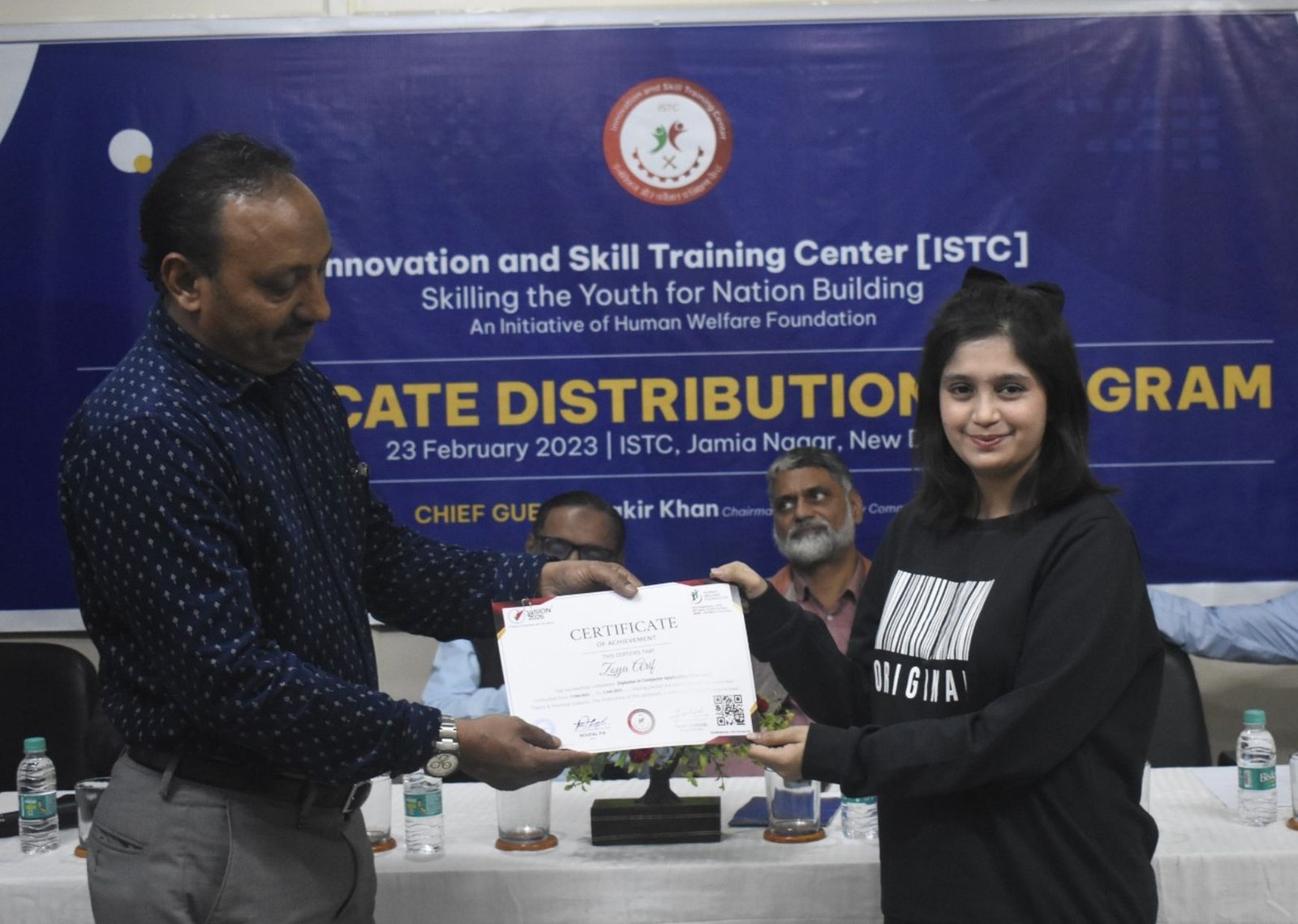 ISTC Delhi distributes Certificates