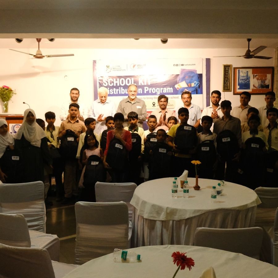 School Kit Distribution held at Okhla Village in Jamia Nagar, New Delhi