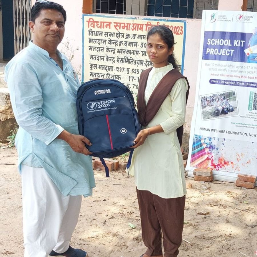 School Kit Distribution Devgawan, Umaria Dist, Madhya Pradesh