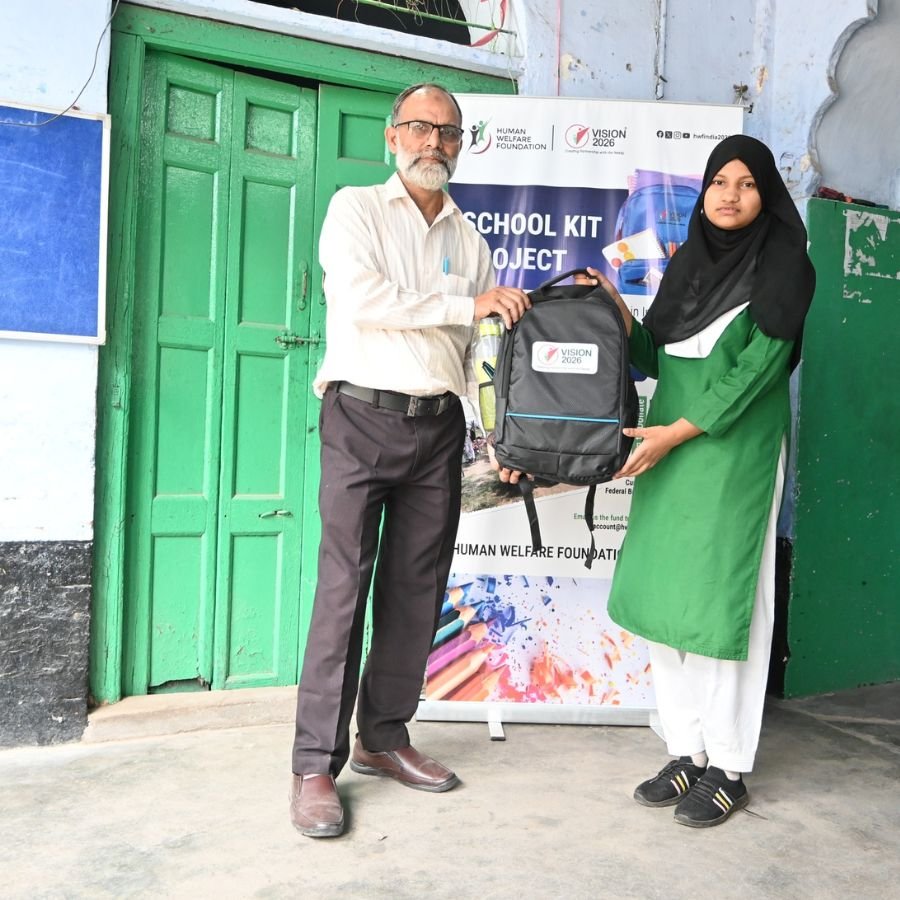 School Kit Distribution in Aligarh, UP