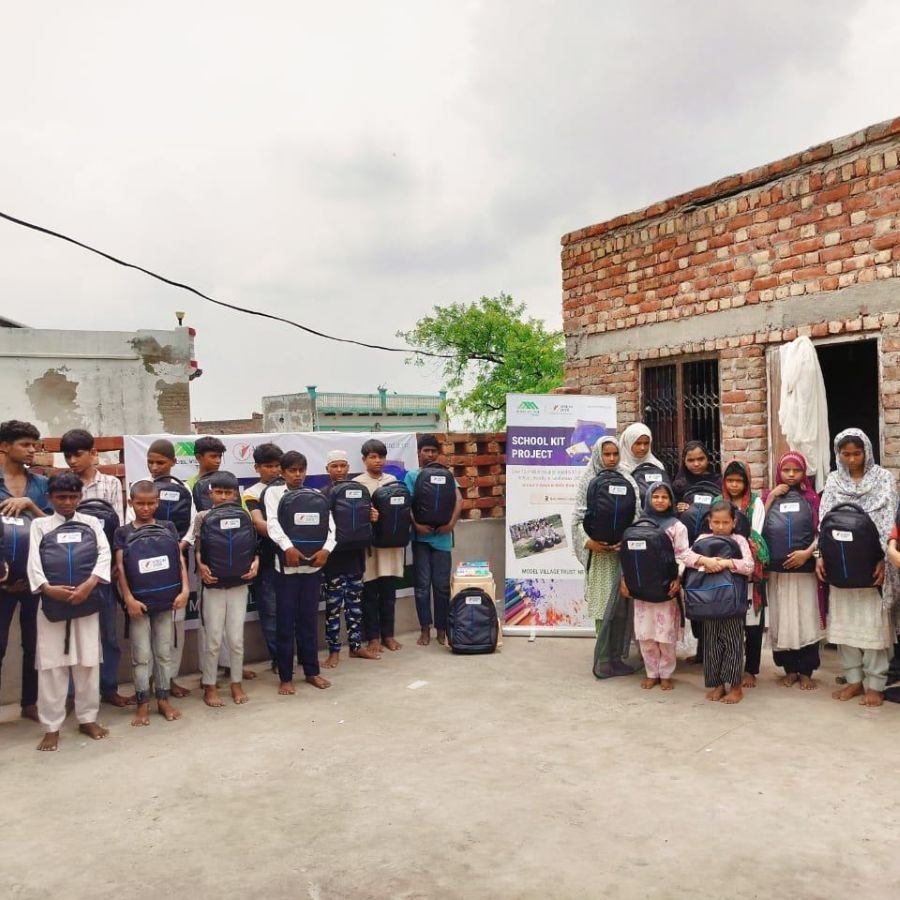 School Kit Distribution at Balai village in Mewat, Haryana