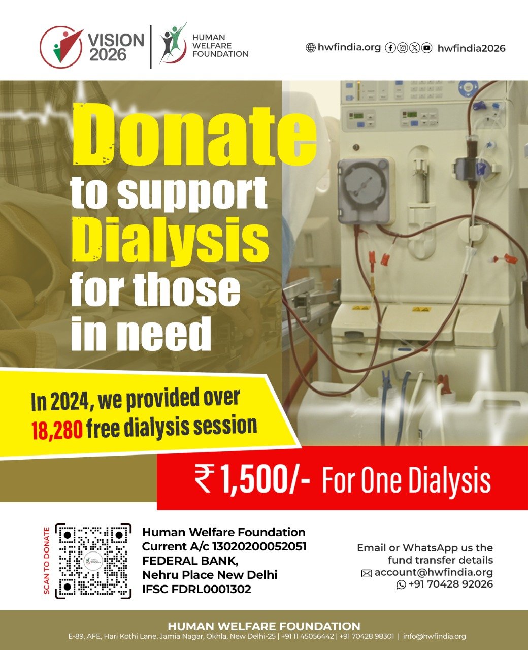 Donate to support dislysis for those in need