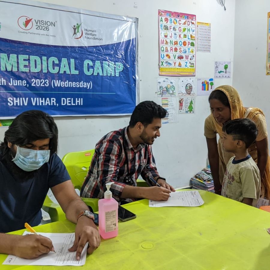 Free Medical Camp, Shiv Vihar, Delhi. Wednesday, 7 June 2023