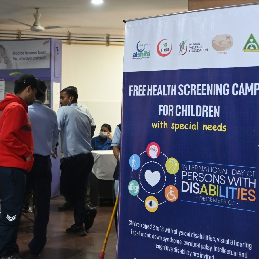 Free Health Screening Camp for Children with Special Needs at Alshifa Hospital, Delhi. Sunday 03 Dec. 2023
