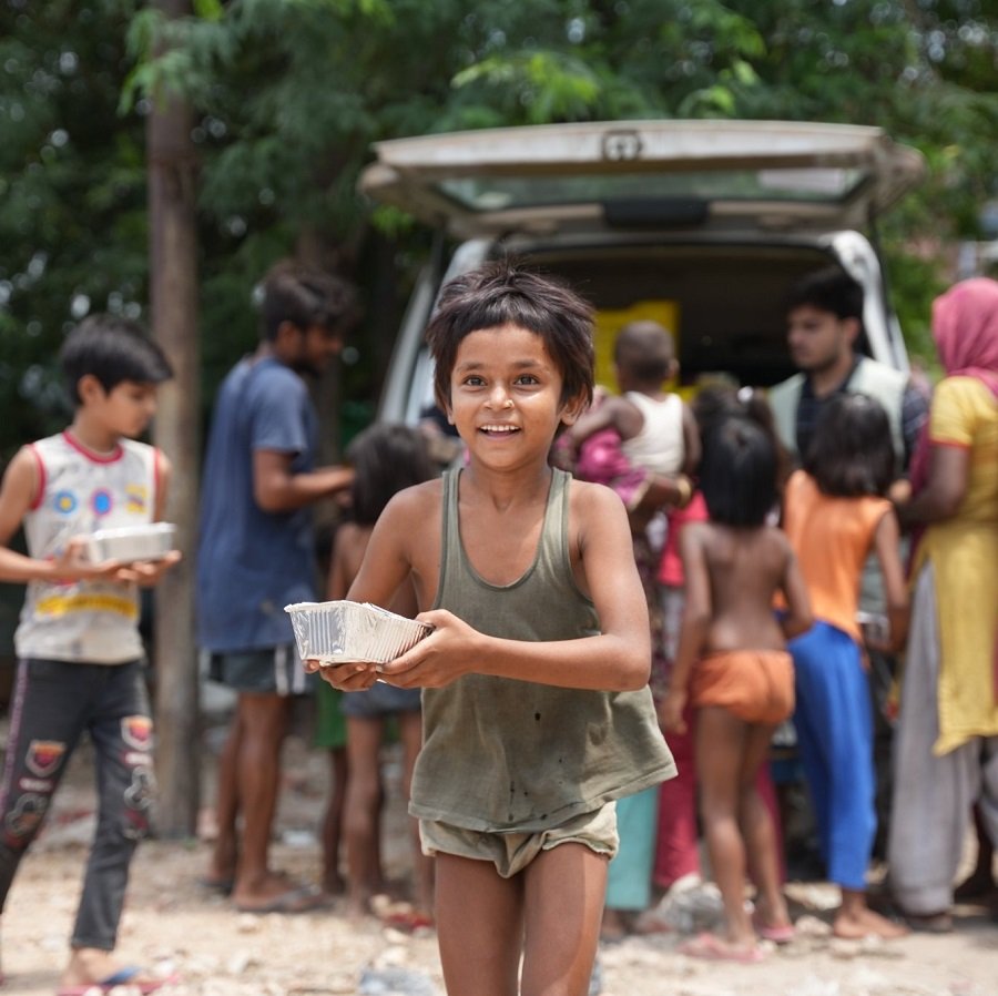 Project Ehsas Hunger Relief Food Distribution, Delhi