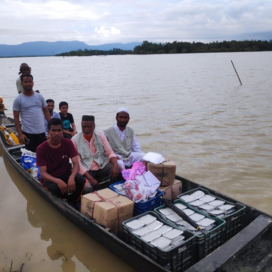 Project Ehsas Food Distribution - Flood area in Assam