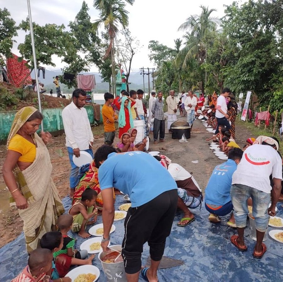 Project Ehsas Food Distribution in Flood Affected Assam
